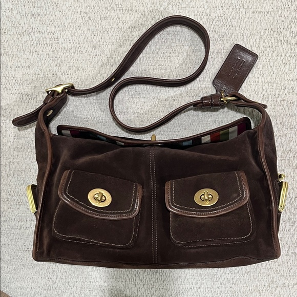 Coach Dark Brown Leather Bag - Picture 2 of 13